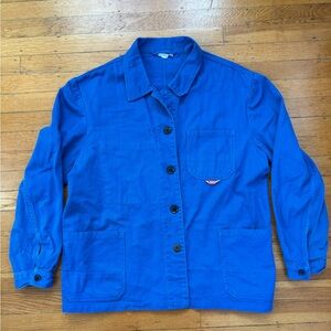 vintage blue workwear jacket